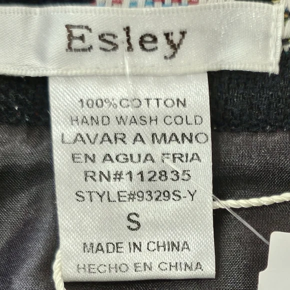 Esley Ethnic Pattern Woven Mini Skirt, black, white and multi color - Picture 6 of 7